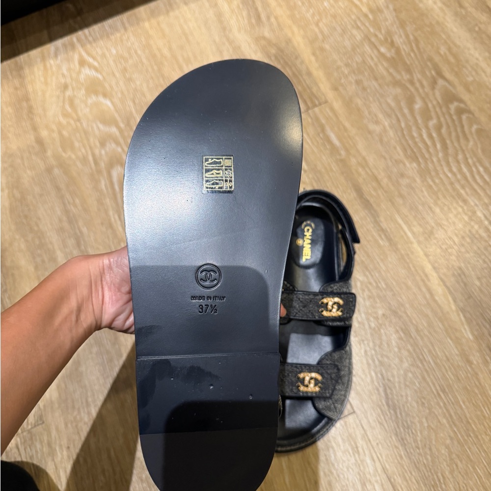 Chanel denim print dad sandals - Picture 5 of 7